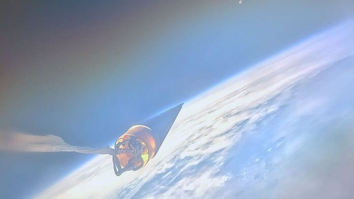 Raketa Aftershock II ve vesmíru 20. října 2024 Raketa Aftershock II ve vesmíru 20. října 2024
