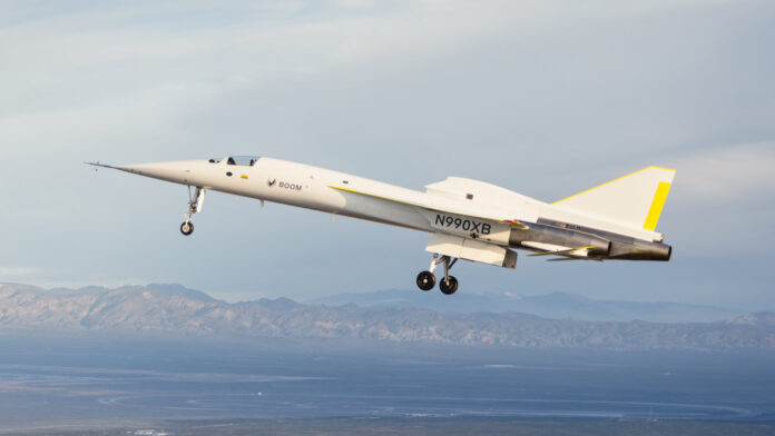 Letoun Boom XB-1 společnosti Boom Supersonic (Foto: Boom Supersonic) Letoun Boom XB-1 společnosti Boom Supersonic (Foto: Boom Supersonic)